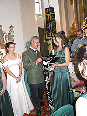 Weihe der Fahnenb&auml;nder 4